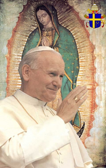 Juan Pablo II y la Virgen de Guadalupe